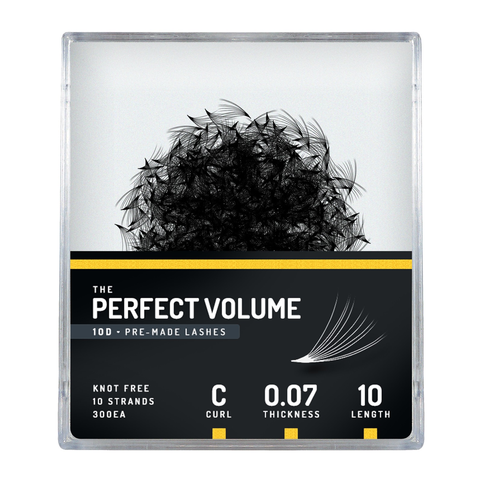 Volume parfait -  300 buchețele premade 10D -  10 mm, C, 0,07 mm