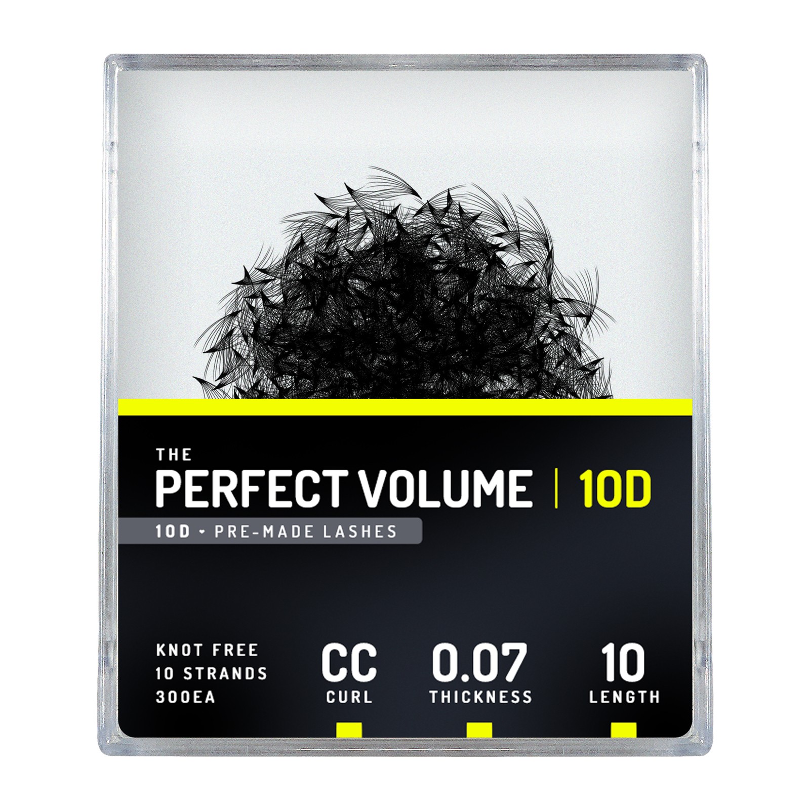 Volume parfait -  300 buchețele premade 10D -  10mm, CC, 0.07mm