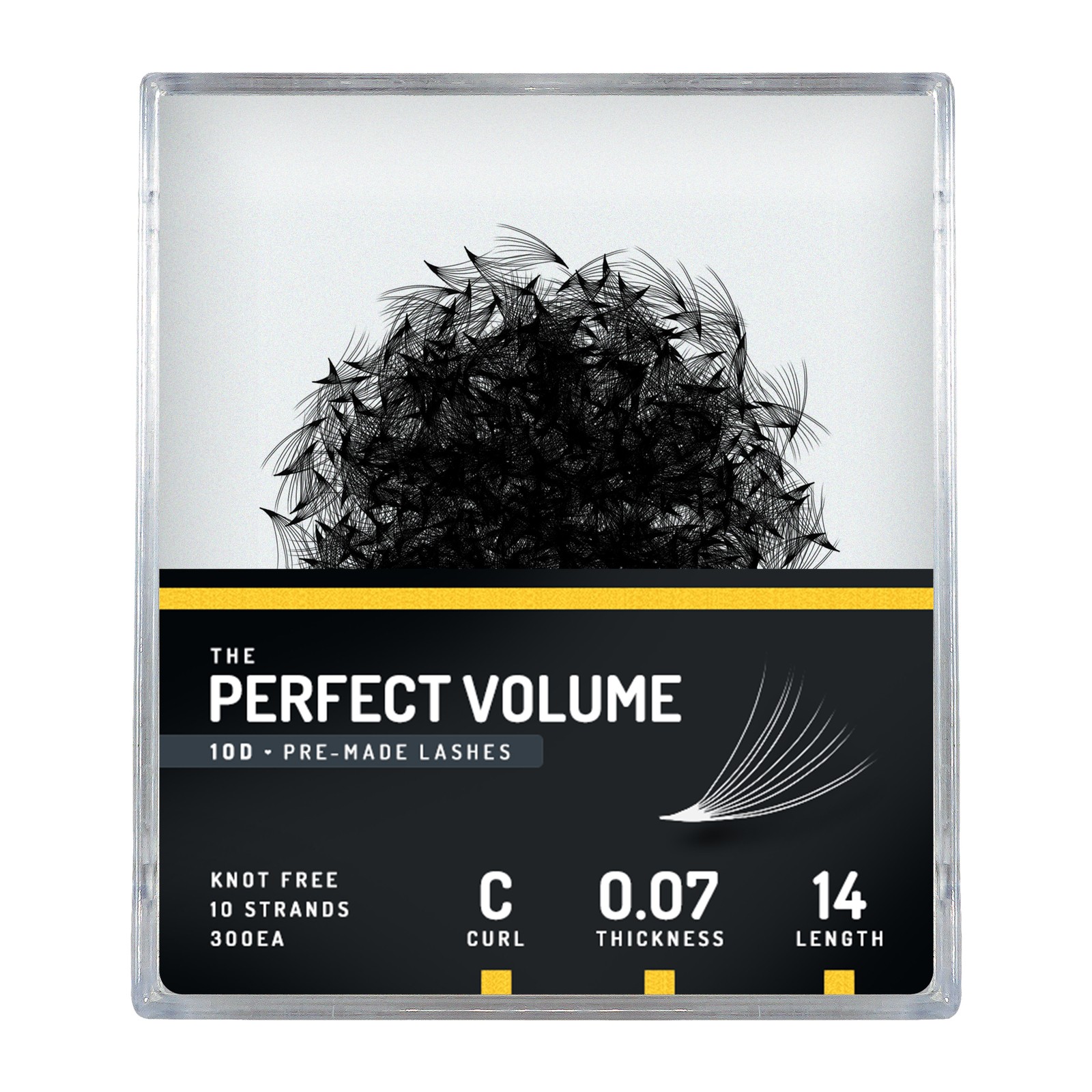 Volume parfait -  300 buchețele premade 10D -  14 mm, C, 0,07 mm