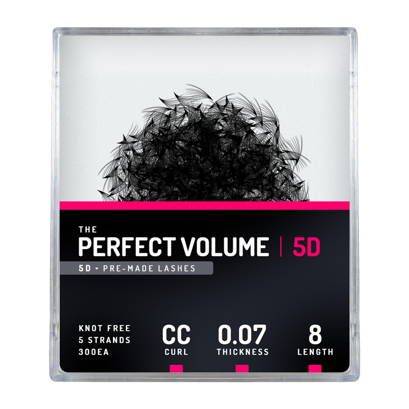 Volume parfait -  300 buchețele premade 5D -  8mm, CC, 0.07mm