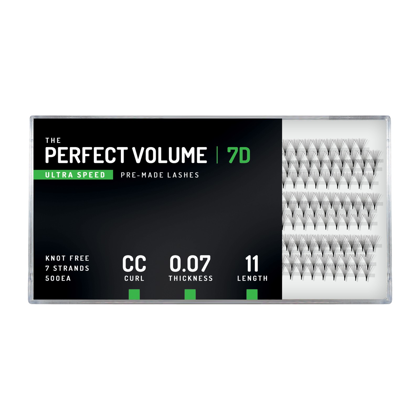 Volume Parfait Ultra Vitesse -  500 buchețele préfabriquées 7D -  11 mm, CC, 0,07 mm